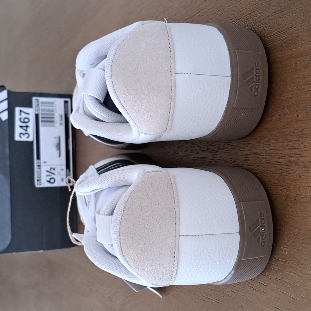 Adidas VL Court 3.0 - Color: White/Black/Grey - Size: Women 6.5 - Picture 5 of 10